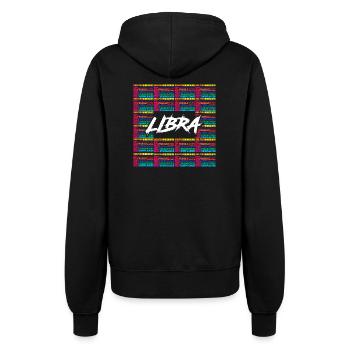 Zodiac sign Libra - Women’s Hooded Jacket - black - Back - Maraike (178cm)