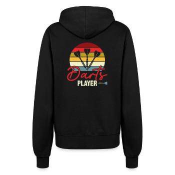 Sports Equipment - Darts Player 1 - Frauen Kapuzenjacke - Schwarz - Hinten - Maraike (178cm)