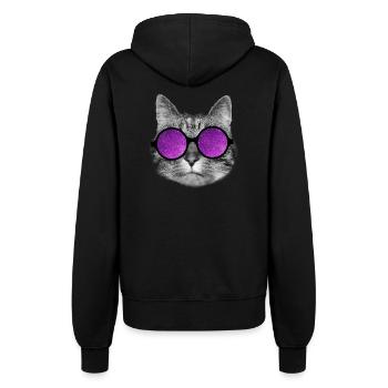 Space kitty - Women’s Hooded Jacket - black - Back - Maraike (178cm)