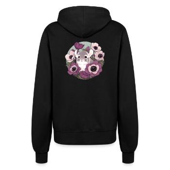 Chinchilla - Frauen Kapuzenjacke - Schwarz - Hinten - Maraike (178cm)
