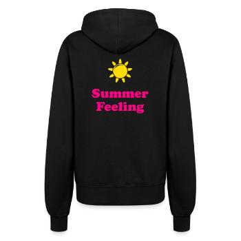 Summer Feeling - Women’s Hooded Jacket - black - Back - Maraike (178cm)