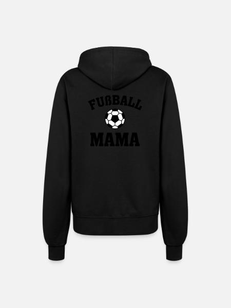 Fußball Mama - Frauen Kapuzenjacke - Schwarz