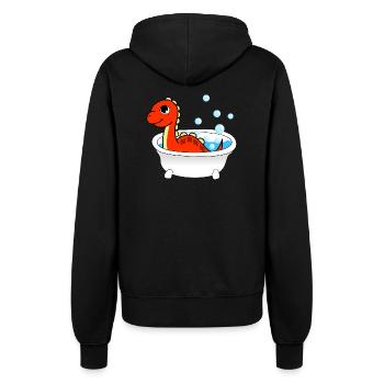 Bathtubs Dinosaur - Women’s Hooded Jacket - black - Back - Maraike (178cm)
