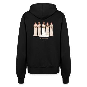 Wedding 2024 Hochzeit - Women’s Hooded Jacket - black - Back - Maraike (178cm)