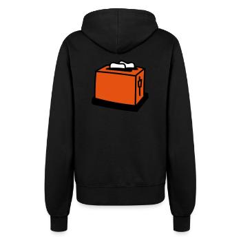 Toaster - Frauen Kapuzenjacke - Schwarz - Hinten - Maraike (178cm)