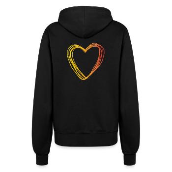 besti - friends - Frauen Kapuzenjacke - Schwarz - Hinten - Maraike (178cm)