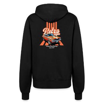 Voiture Retro et Flair Vintage - Veste à capuche Femme - noir - Dos - Maraike (178cm)