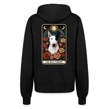 Bullterrier - Frauen Kapuzenjacke - Schwarz - Hinten - Maraike (178cm)