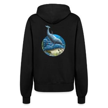Le monde des dauphins - Veste à capuche Femme - noir - Dos - Maraike (178cm)