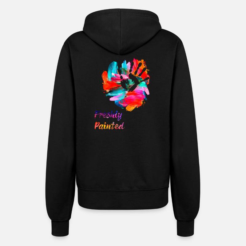 Freshly Painted - Women’s Hooded Jacket - black