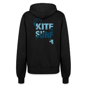 KITE SURF 3 - Women’s Hooded Jacket - black - Back - Maraike (178cm)