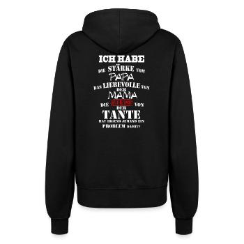 PAPA MAMA TANTE - Frauen Kapuzenjacke - Schwarz - Hinten - Maraike (178cm)