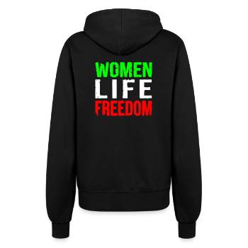 Women life freedom iran - Frauen Kapuzenjacke - Schwarz - Hinten - Maraike (178cm)