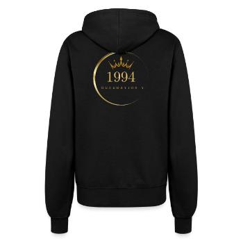 Generation Y Baujahr 1994 - Frauen Kapuzenjacke - Schwarz - Hinten - Maraike (178cm)