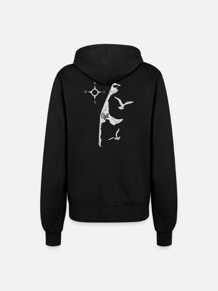 Sylt meine Insel - Frauen Kapuzenjacke - Schwarz