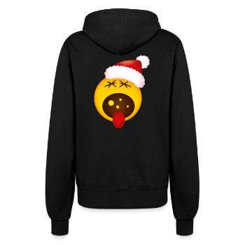 Smiley Christmas Scream - Frauen Kapuzenjacke - Schwarz - Hinten - Maraike (178cm)