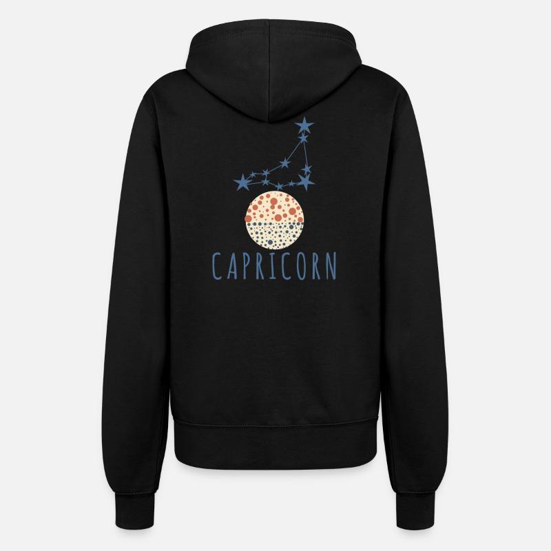La constellation du Capricorne - Veste à capuche Femme - noir