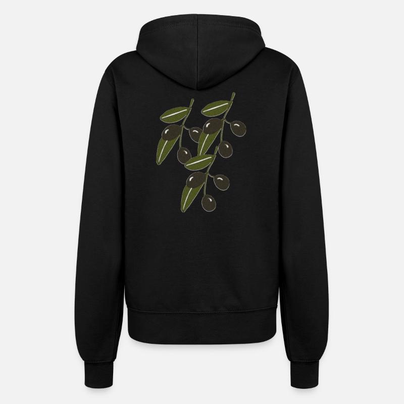 Rameaux d’olivier Impressionnisme - Veste à capuche Femme - noir