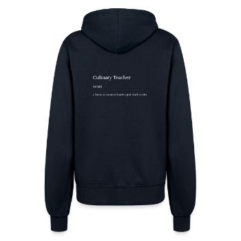 Professeur de cuisine - Veste à capuche Femme - marine - Dos - Maraike (178cm)