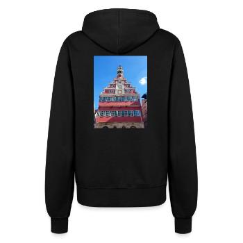 Old city hall (Altes Rathaus) Esslingen am Neckar - Women’s Hooded Jacket - black - Back - Maraike (178cm)
