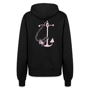 anchor - anker - Women’s Hooded Jacket - black - Back - Maraike (178cm)