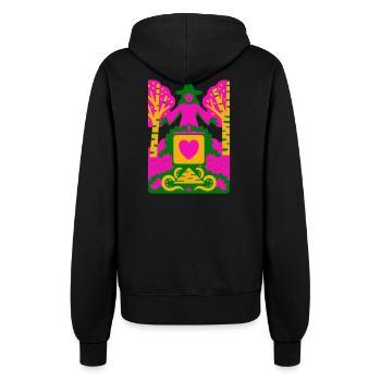 Wicca Cult - Women’s Hooded Jacket - black - Back - Maraike (178cm)