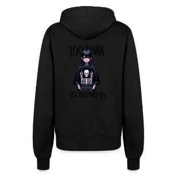 Goth Girl - Design d’anime sombre - Veste à capuche Femme - noir - Dos - Maraike (178cm)