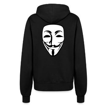 Anonymous - Frauen Kapuzenjacke - Schwarz - Hinten - Maraike (178cm)