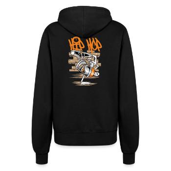 Breakdance  | B-Boy | Hip Hop - Frauen Kapuzenjacke - Schwarz - Hinten - Maraike (178cm)