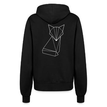 Origami Fuchs - Frauen Kapuzenjacke - Schwarz - Hinten - Maraike (178cm)