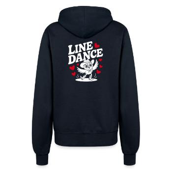 Hibou de danse en ligne Hibou drôle avec Stetson et bottes - Veste à capuche Femme - marine - Dos - Maraike (178cm)