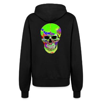 colorful Scull - Frauen Kapuzenjacke - Schwarz - Hinten - Maraike (178cm)