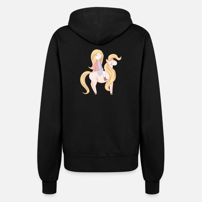 Pony Ragazze - Felpa con cappuccio da donna - nero