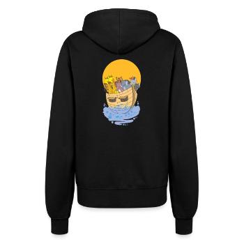 T-shirt Animaux Afrique - Veste à capuche Femme - noir - Dos - Maraike (178cm)