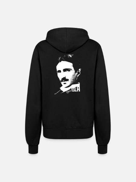 Nikola tesla - Frauen Kapuzenjacke - Schwarz