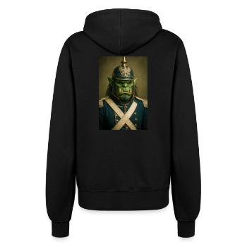 Ork-Kriegsherr in zeremonieller Kleidung - Frauen Kapuzenjacke - Schwarz - Hinten - Maraike (178cm)
