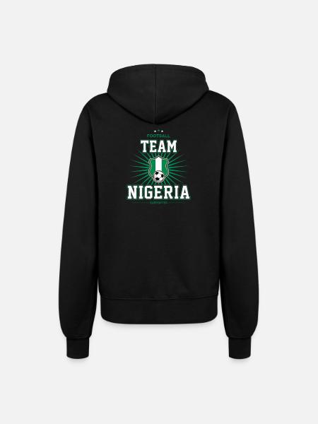 Nigeria - Frauen Kapuzenjacke - Schwarz