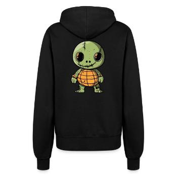 Schildkröte Halloween Lustig Zombie - Frauen Kapuzenjacke - Schwarz - Hinten - Maraike (178cm)
