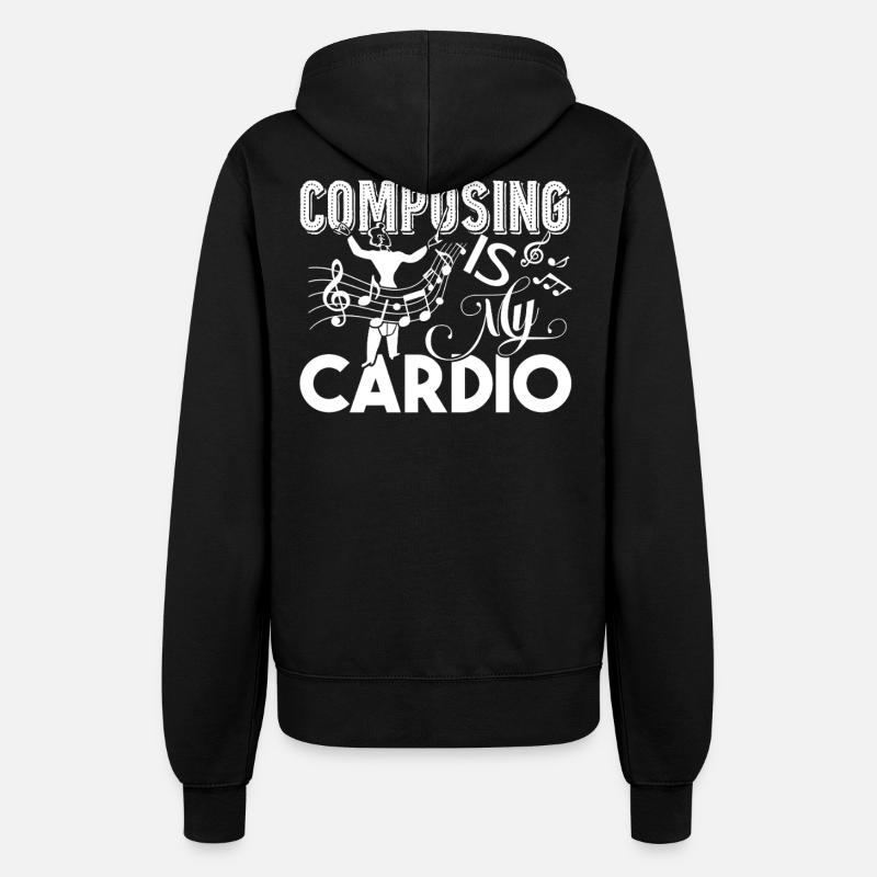 Composer Composing Is My Cardio - Women’s Hooded Jacket - black