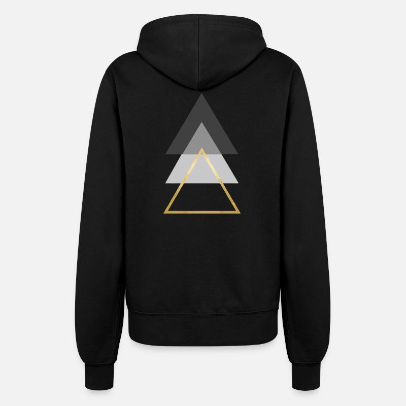triangles - Veste à capuche Femme - noir