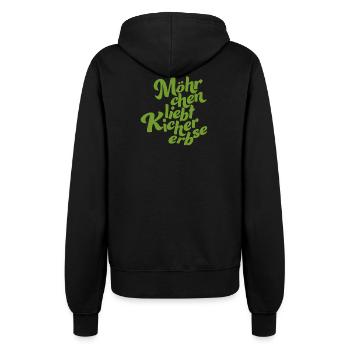 Logo without background green - Frauen Kapuzenjacke - Schwarz - Hinten - Maraike (178cm)