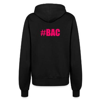 FERRY. BACCALAUREAT. PATENT. DNB. EXAMINATION. WELL DONE - Women’s Hooded Jacket - black - Back - Maraike (178cm)