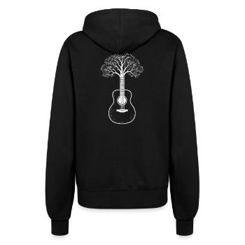Guitare, Arbre – Musique, Nature, Art, Guitariste - Veste à capuche Femme - noir - Dos - Maraike (178cm)