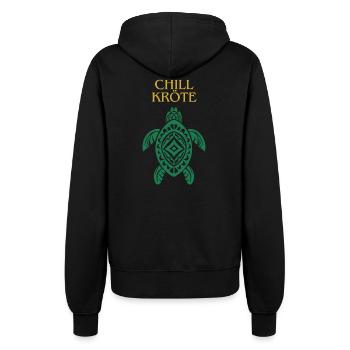 Turtle for Chiller - Women’s Hooded Jacket - black - Back - Maraike (178cm)