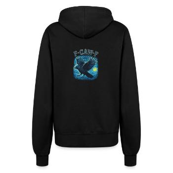 Fcawf Krähe Van Gogh - Frauen Kapuzenjacke - Schwarz - Hinten - Maraike (178cm)