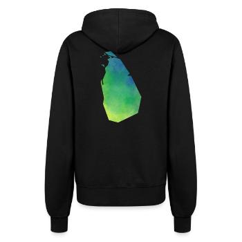 sri lanka - Frauen Kapuzenjacke - Schwarz - Hinten - Maraike (178cm)