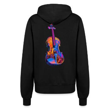 Violine - Frauen Kapuzenjacke - Schwarz - Hinten - Maraike (178cm)