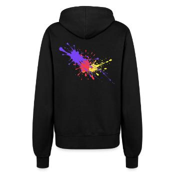 Bunte Farbflecken Geschenk stylish - Frauen Kapuzenjacke - Schwarz - Hinten - Maraike (178cm)