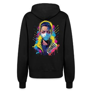 Apocalypse climatique - Veste à capuche Femme - noir - Dos - Maraike (178cm)