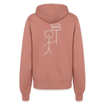 Select - English - Women’s Hooded Jacket - dusky rose - Back - Maraike (178cm)